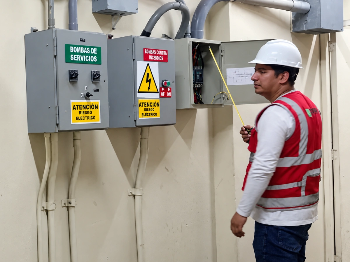 Inspección de tableros eléctricos industriales